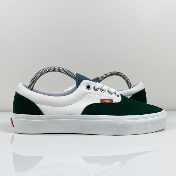 Vans Men’s Era Varsity Canvas Forest Green & White Suede Shoes Size 8.5 NWT - Picture 2 of 9